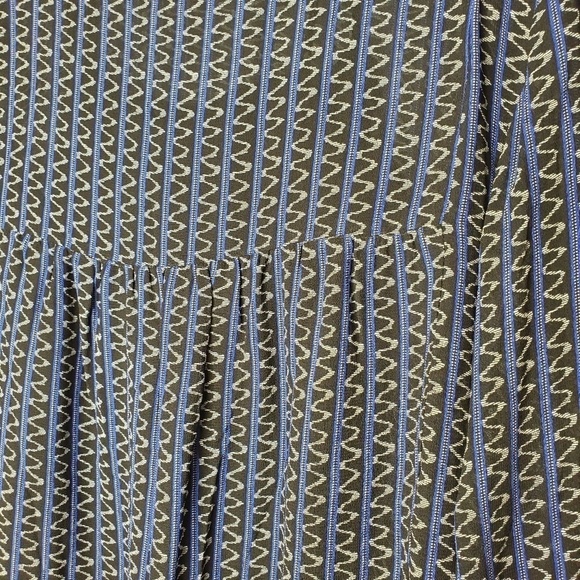 Wrap London Flowy Draped Blouse Shirt Geometric - Picture 2 of 7